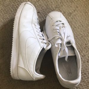 Nike cortez white sneakers